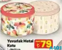 YUVARLAK METAL KUTU YUVARLAK METAL KUTU